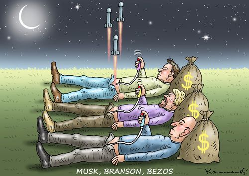 Musk, Branson, Bezos.