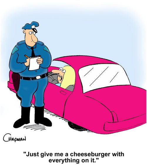 "Just give me a cheeseburger with everything on it."