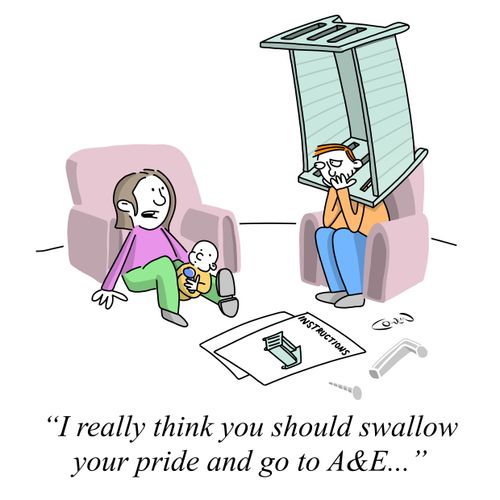 "I really think you should swallow your pride and go to A&E..."