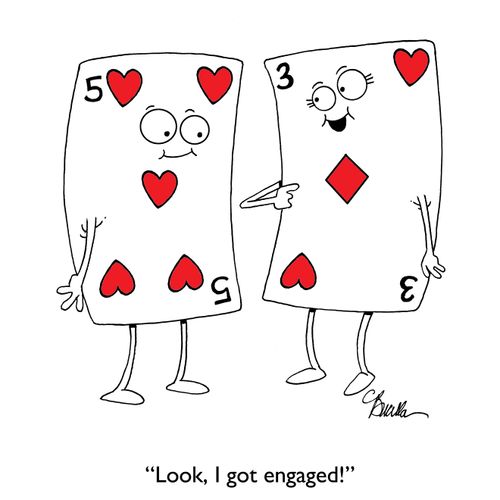 "Look, I got engaged."