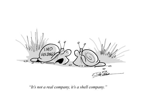 "It's not a real company, it's a shell company." 