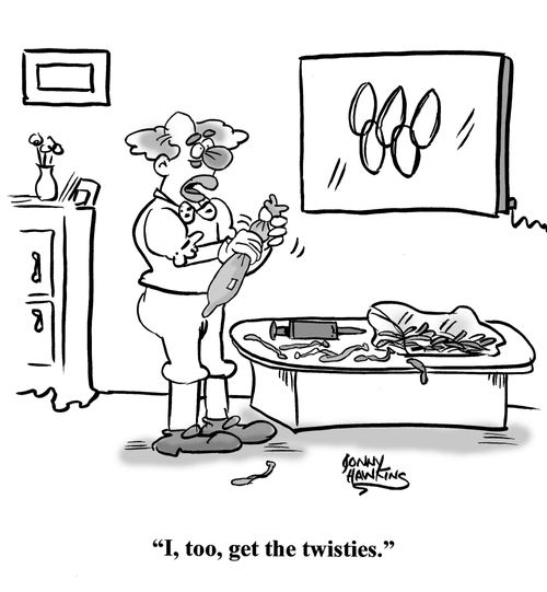 "I, too, get the twisties."