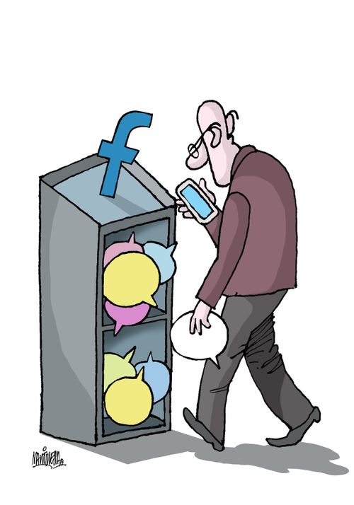 Ideological positions in social networks