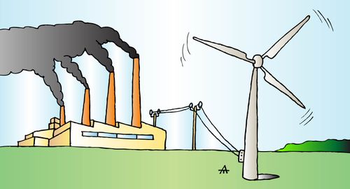 Green Energy used to power polluting industries
