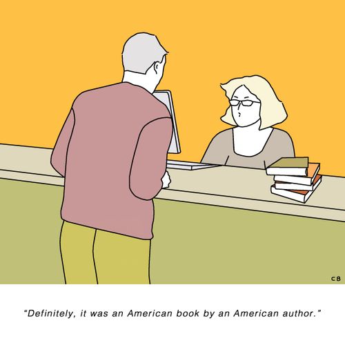 "Definitely, it was an American book by an American author."