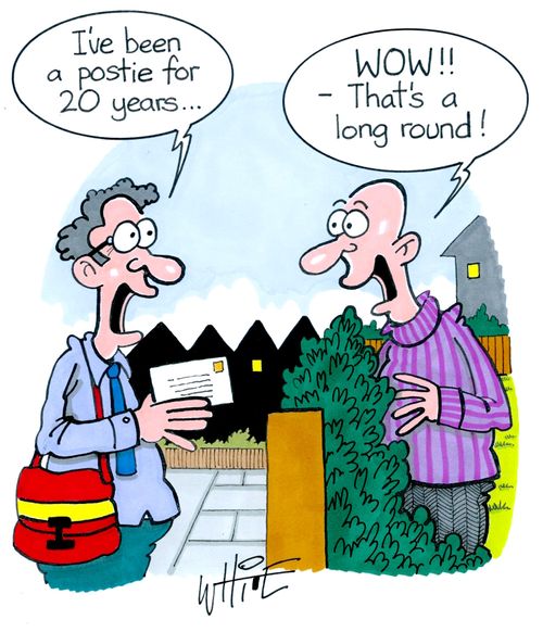 "I've been a postie for 20 years. . ."