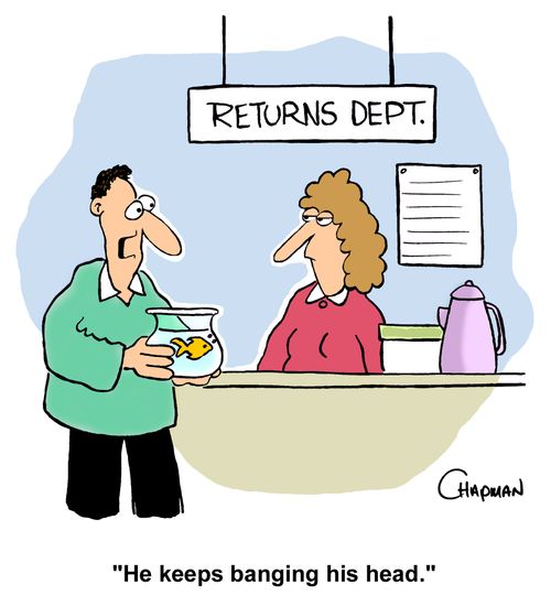 "He keeps banging his head."