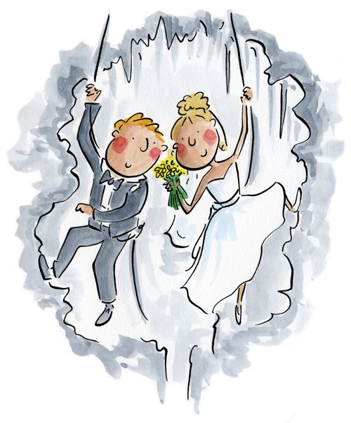 Rock Climber Wedding