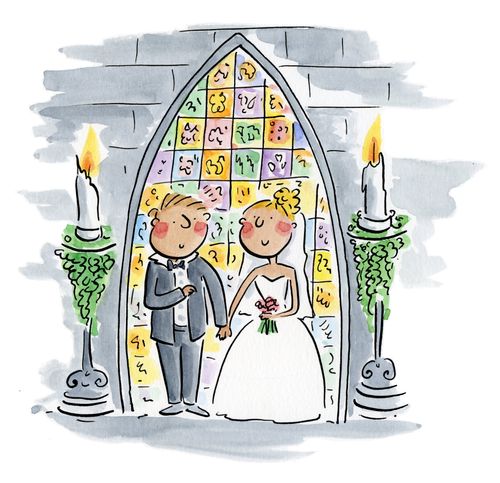 A church wedding