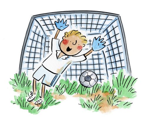 A goalie