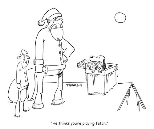 "He thinks you're playing fetch."
