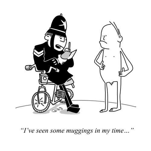 "I've seen some muggings in my time..."