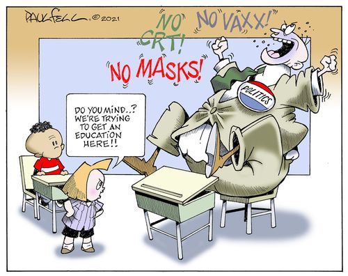"Do you mind. . . ? We're trying to get an education here!!"