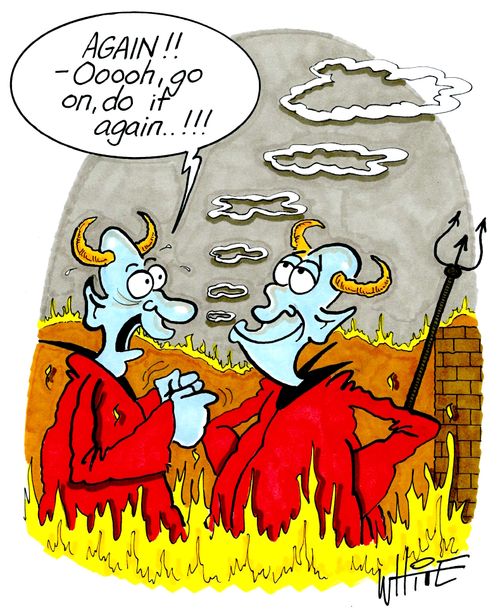 "AGAIN!! - Oooh, go on, do it again..!"