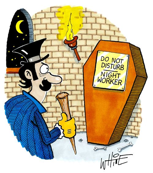 Do not disturb. Night worker