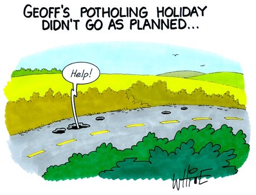 Geoff's potholing holiday didn't go as planned...