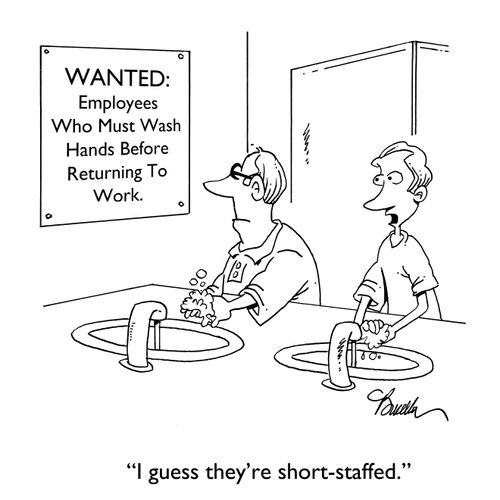"I guess they're short-staffed."
