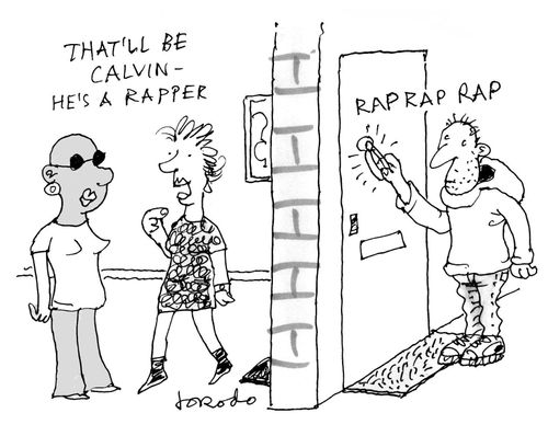 "That'll be Calvin - he's a wrapper."