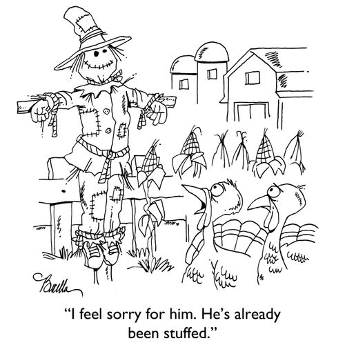 "I feel sorry for him. He's already been stuffed."