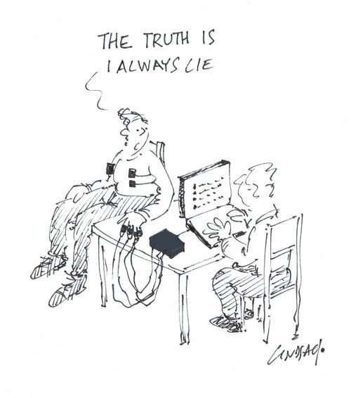 "The truth is I always lie."
