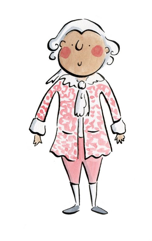 A gentleman in a pink coat