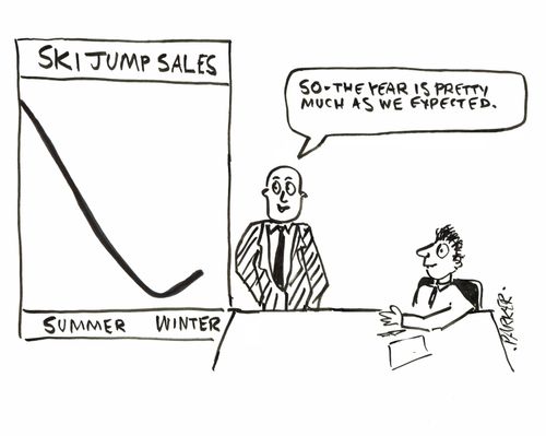 "So - the year is pretty much as we expected."