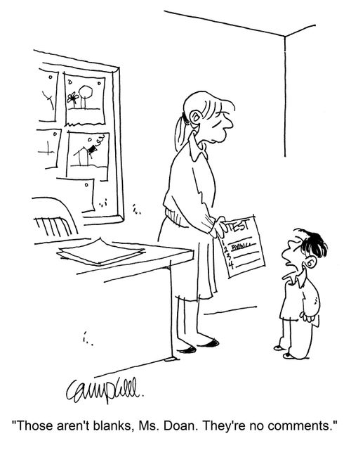 "Those aren't blanks, Ms Doan. They're no comments."