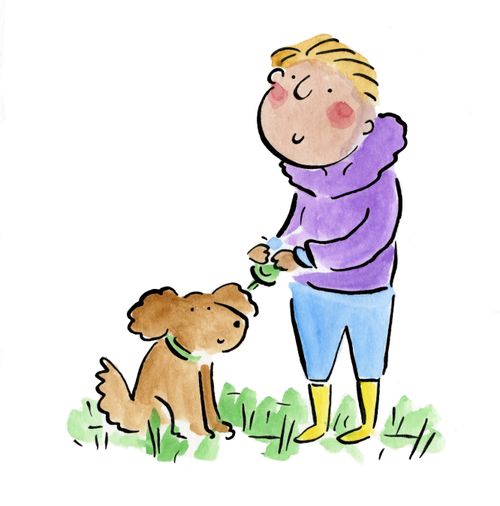 A man and his dog