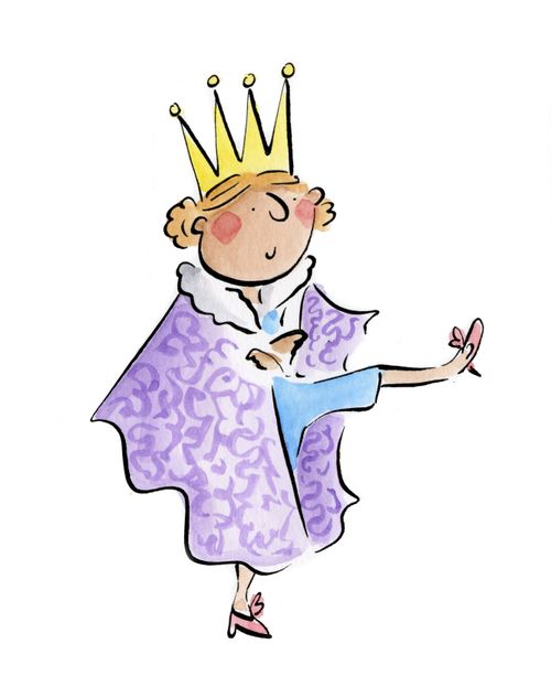 A queen dancing