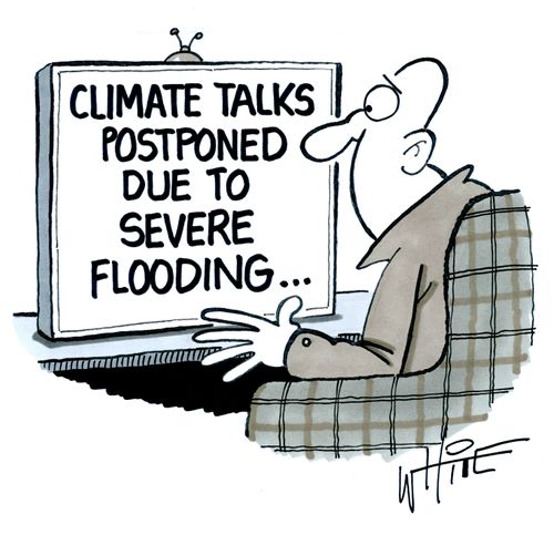Climate Talks Postponed Due To Severe Flooding. . .