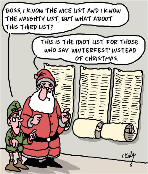 "Boss, I know the nice list and I know the naughty list, but what about this third list?"