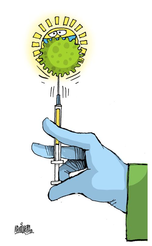 A light after vaccination
