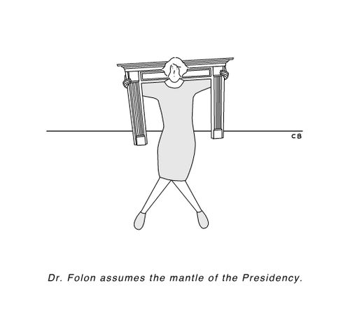 Dr Folon assumes the mantle of the Presidency.