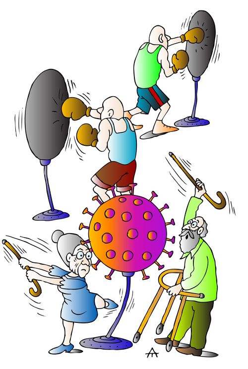 Pensioners Fighting Coronavirus