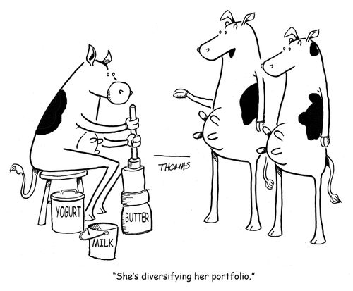 "She's diversifying her portfolio."