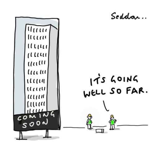 "It's going well so far."