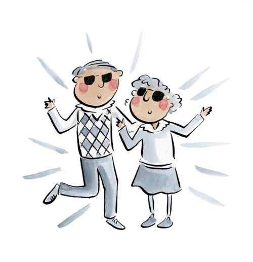 A dancing couple