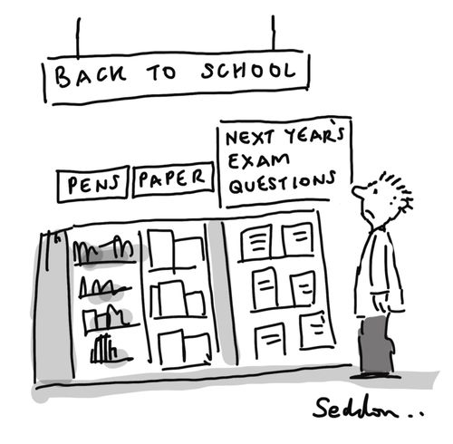 Back To School: Pens, Paper, Next Year's Exam Questions.