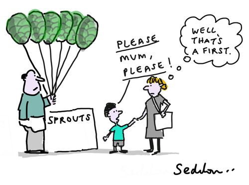 "Please mum, please!"