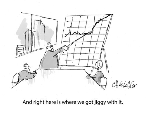 "And right here is where we got jiggy with it."