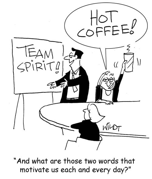 "And what are those two words that motivate us each and every day?"