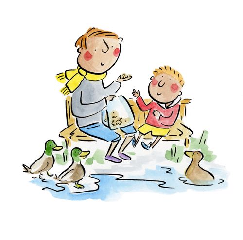Feeding the ducks
