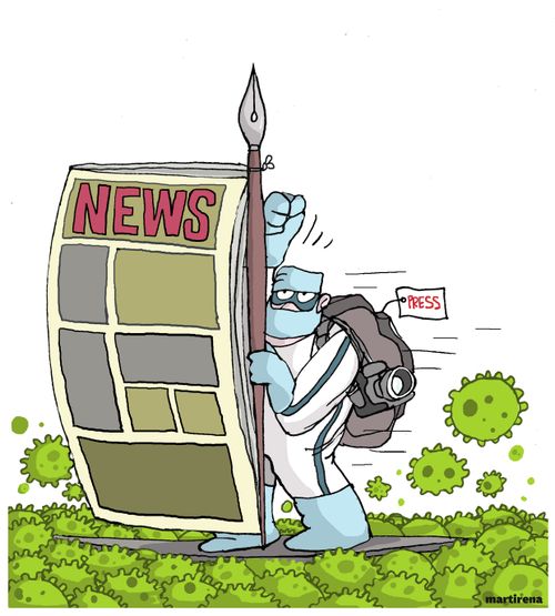 Press coverage of the pandemic