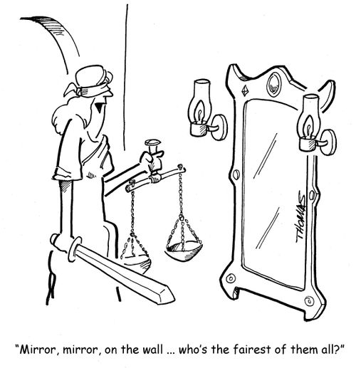 "Mirror, mirror, on the wall. . . who's the fairest of them all?"