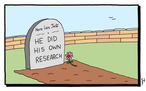 Here Lies Jeff: He Did His Own Research