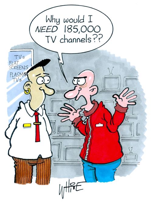 "Why would I need 185,000 TV channels??"