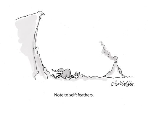 Note to self: feathers.
