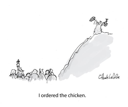 "I ordered the Chicken."
