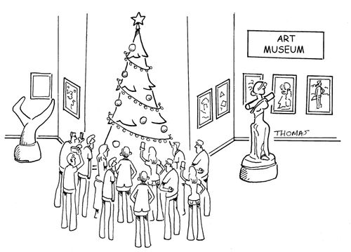 Christmas Tree in the Art Museum