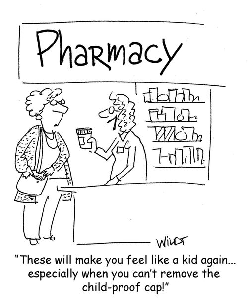 "These will make you feel like a kid again... especially when you can't remove the child-proof cap!"
